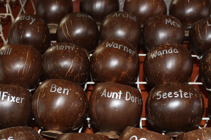 unusual wedding place card