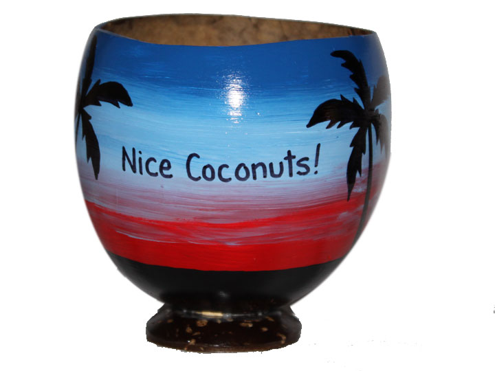 Hand Painted Coconuts are made in the USA