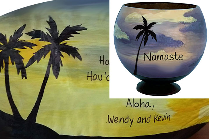 recycled and personalized coconuts